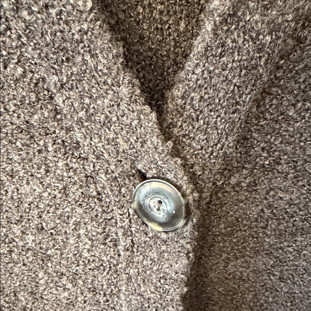 J. Jill Grey Womens MP Duster Cardigan Pockets Boucle Layer Winter - Picture 4 of 7